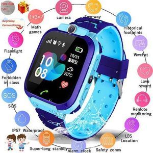 Montre Connectée Smart 2030 /Appels Pour Enfant Garçon – Bleu