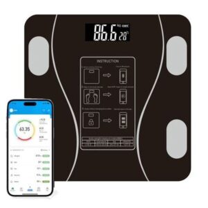 Balance Pèse Personne Bluetooth Intelligente Connectée Avec Application