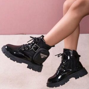 Botte Chaussures Enfant Fille -Noir