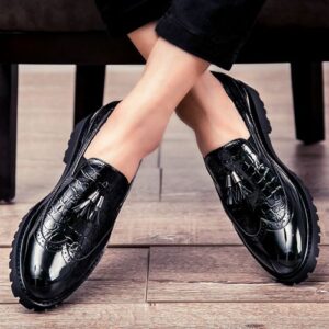 Chaussures Mocassins Baladeuses Glands En Cuir