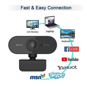 Mini Webcam Pour Ordinateur Avec Microphone - HD 1080p