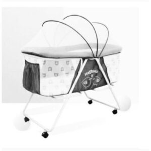 Berceau Bébé – Lit Bébé – Couffin – Gris/Blanc