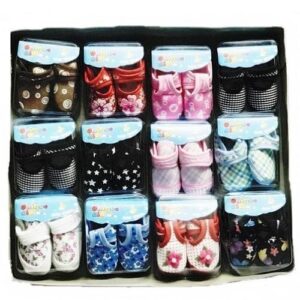 Lot De 12 Paires De Chaussure Pour Bébé (1 à 8 Mois) – Multicolore