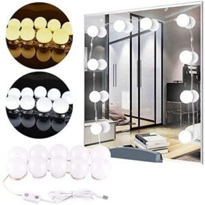 Kit de lumières LED style hollywoodien pour miroir avec 10 ampoules