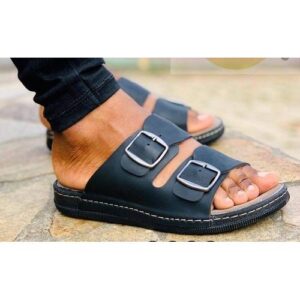 Sandale Homme Turc - Simili Cuir - Noir