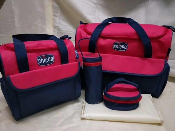 Sac à Langer Chicco 5 Pièces- Rouge – Image 2