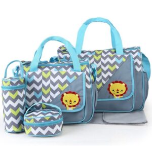 Sac multifonction pour maman, 5 pièces, nouveauté – Gris