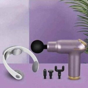 Kit complet de massage rechargeable (Pistolet, Cervical)