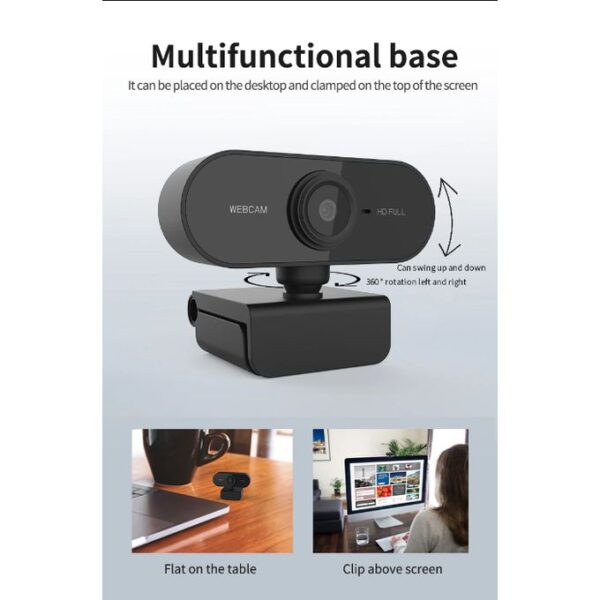 Mini Webcam Pour Ordinateur Avec Microphone - HD 1080p – Image 3