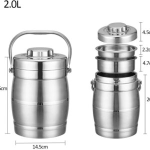 Boîte A Déjeuner Thermique En Acier Inoxydable - 2L