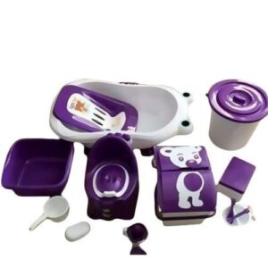 Kit De Baignoire Pour Bébé 11pcs – Violet