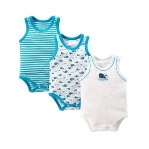 Combi-short Candy sans manches en maille – Ensemble de 3 pièces
