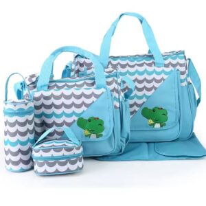 Sac multifonction pour maman, 5 pièces, nouveauté – Bleu