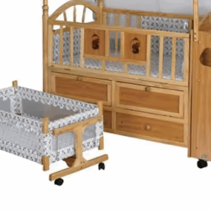 Berceau Bébé -Tiroir + Commode – Bois