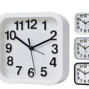 Horloge - Réveil  Décoratif carré - 13 x 13 x 5 cm