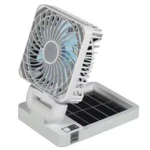 Ventilateur de voiture et de bureau pliable à énergie solaire/rechargeable