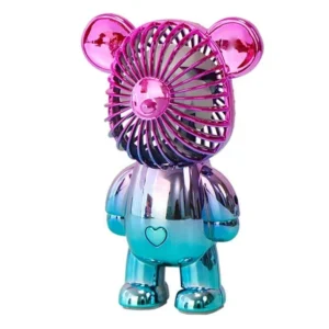 Mini Ventilateur En Forme D'Ours Multicoloré