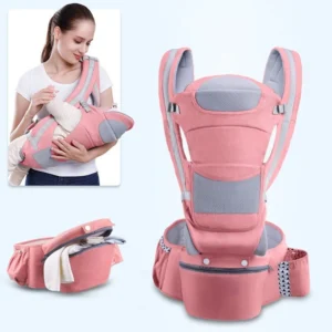 Super Porte bébé/Kangourou – Rose