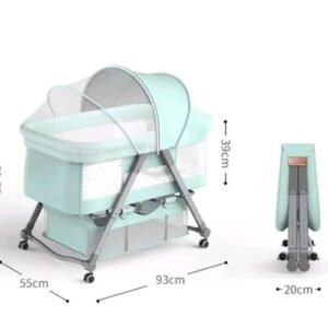 Berceau À Bascule Avec Moustiquaire  Pour bébé - Vert