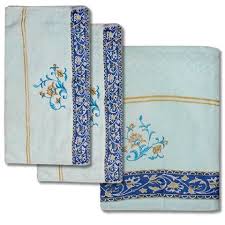 Kit de 3 serviettes pour bébé – Bleu turquoise