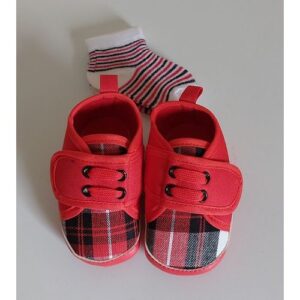 Chaussure Mini Basket pour bébé – 0 a 6 mois – rouge