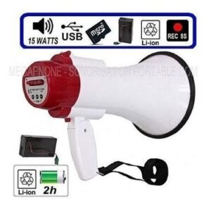 Mégaphone Avec Enregistrement Vocal – 15W