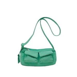 Sac fourre-tout en nylon de grande capacité à la mode de luxe avec plusieurs poches nouveauté sac à bandoulière en nylon imperméable - Vert