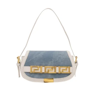 Sac à bandoulière à la mode simple pour femmes Sac à main durable avec fermeture Shell Nouveau design à la mode - Blanc