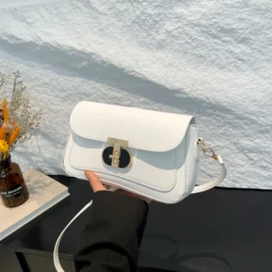 2025 Trendy Square Bag-Sac à bandoulière unique et polyvalent pour femme - Blanc