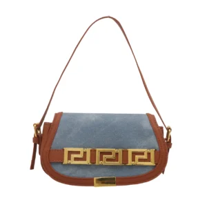 Sac à bandoulière à la mode simple pour femmes Sac à main durable avec fermeture Shell Nouveau design à la mode - Marron